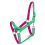 Ohlávka Basic Maxi - Barva popruhu Basic: hnědá, Barva podšití Basic: růžová