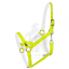 Ohlávka Basic Maxi - Barva popruhu Basic: neonově žlutá, Barva podšití Basic: bílá